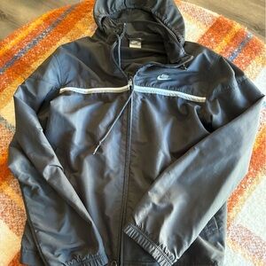 Nike Men's Grey Windbreaker Jacket